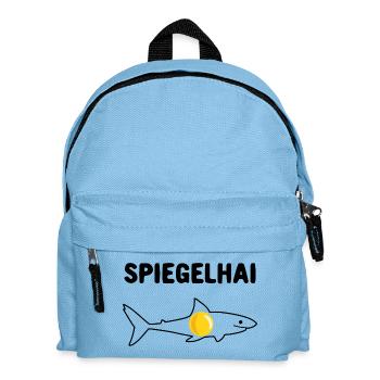 Spiegelhai Hai Spiegelei Wortwitz - Kinder Rucksack - Hellblau - Vorne