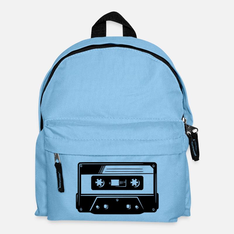 Kassette - Kinder Rucksack - Hellblau