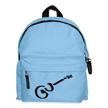 Guitare Picto noir - Sac à dos Enfant - bleu clair - Devant