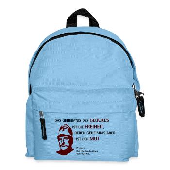 Perikles D - Kinder Rucksack - Hellblau - Vorne