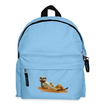 Erdmännchen - Kinder Rucksack - Hellblau - Vorne