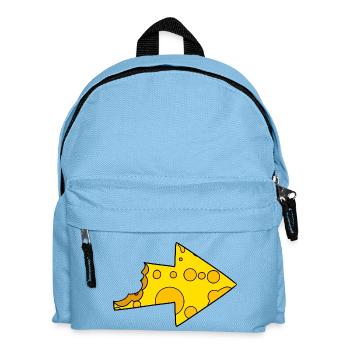 Käse Pfeil - Kinder Rucksack - Hellblau - Vorne