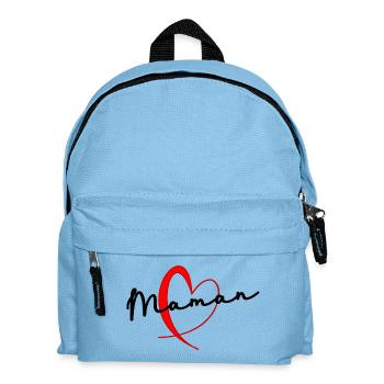 MAMAN. FÊTE DES MÈRES. BONNE FÊTE MAMAN. JE T'AIME - Sac à dos Enfant - bleu clair - Devant