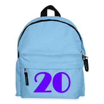 20 ANS,20e ANNIVERSAIRE,ANNIVERSAIRE 20 ANS,20 - Sac à dos Enfant - bleu clair - Devant