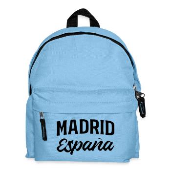 Madrid Schriftzug mit España Akzent - Kinder Rucksack - Hellblau - Vorne