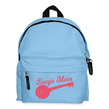 Banjospieler Mutter - Kinder Rucksack - Hellblau - Vorne