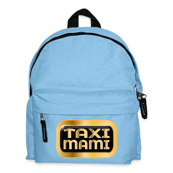 AUTOFAHRERIN MUTTER - TAXI MAMI - Kinder Rucksack - Hellblau - Vorne