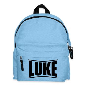 T-Shirt Luke T-Shirt Geschenkidee - Kinder Rucksack - Hellblau - Vorne