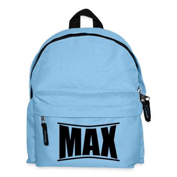 T-Shirt Max T-Shirt Geschenkidee - Kinder Rucksack - Hellblau - Vorne