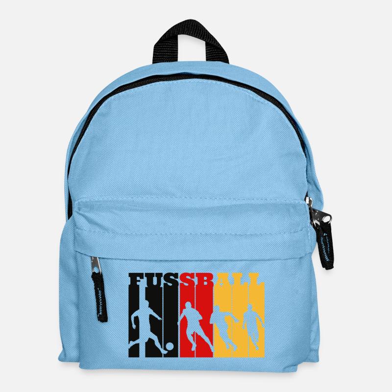 Deutscher Fußball - Kinder Rucksack - Hellblau