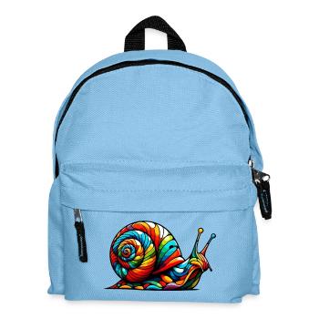 Snail - Kids' Backpack - light blue - Front