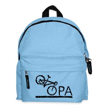 bester Opa Fahrrad Mountainbike Radeln Kritzeln - Kinder Rucksack - Hellblau - Vorne