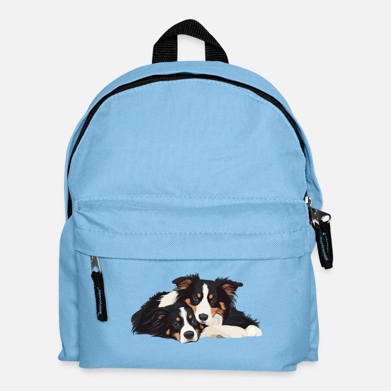 Australische Schäferhunde - Kinder Rucksack - Hellblau