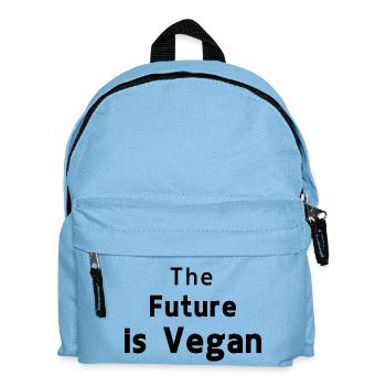 Die Zukunft ist vegan - Kinder Rucksack - Hellblau - Vorne