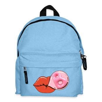 Kissing Lips and Donut Ring - Kids' Backpack - light blue - Front