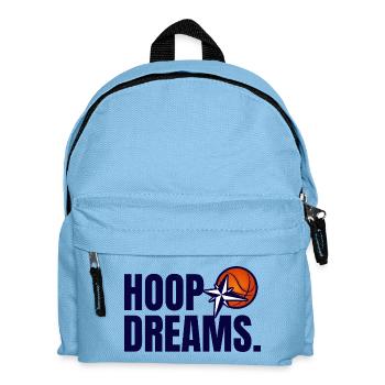 HoopDreams with logo navy blue - Kids' Backpack - light blue - Front