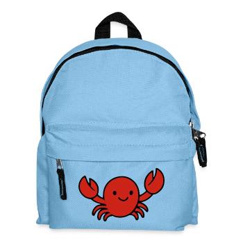 Süße Cartoonkrabbe Meerestier Design Spaß - Kinder Rucksack - Hellblau - Vorne