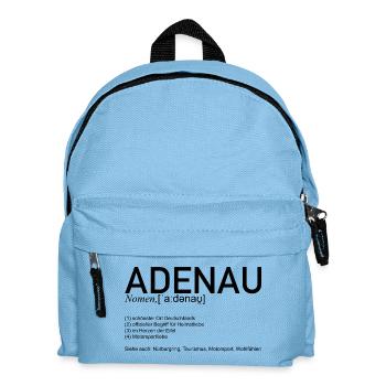 Adenau [Bedeutung] - Kinder Rucksack - Hellblau - Vorne