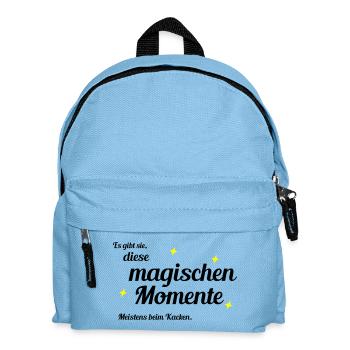 Magische Momente - Kinder Rucksack - Hellblau - Vorne
