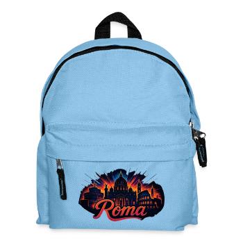 Rom Roma Hauptstadt Italien Silhouette Geschenk - Kinder Rucksack - Hellblau - Vorne