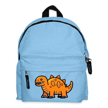 Dinosaurier stegosaurus Halloween Lustig - Kinder Rucksack - Hellblau - Vorne
