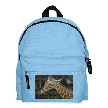 Giraffe mit Dreieckmuster - Kinder Rucksack - Hellblau - Vorne