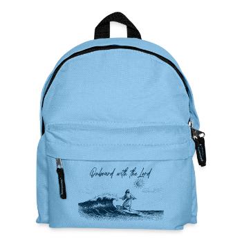 Onboard with the Lord - Kids' Backpack - light blue - Front