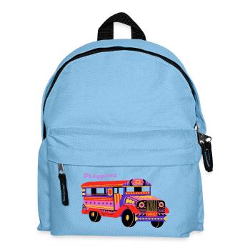 Balade en jeepney – Culture philippine - Sac à dos Enfant - bleu clair - Devant