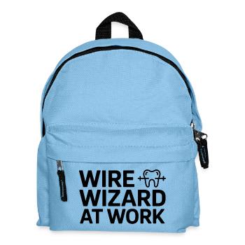 WIRE WIZARD AT WORK Assistant dentaire professionnel - Sac à dos Enfant - bleu clair - Devant