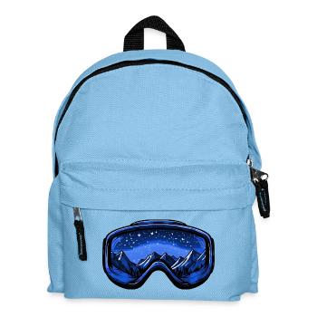 Ski goggles mountains - Kids' Backpack - light blue - Front