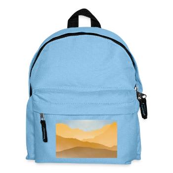 Goldene Gipfel bei Sonnenaufgang - Kinder Rucksack - Hellblau - Vorne