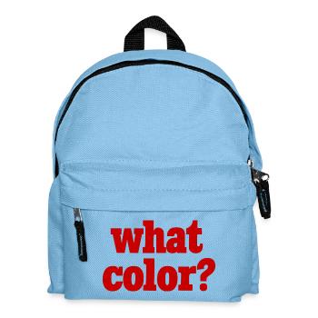 Quelle couleur ? - Rouge - Sac à dos Enfant - bleu clair - Devant