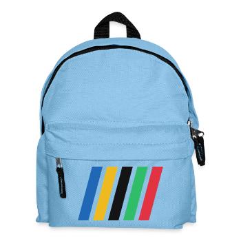 COLOR STRIPES - Kinder Rucksack - Hellblau - Vorne