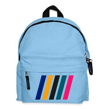 COLOR STRIPES I - Kinder Rucksack - Hellblau - Vorne