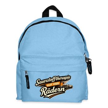 Oxygen therapy on four wheels - Kids' Backpack - light blue - Front