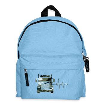 Camouflage Truck - Kids' Backpack - light blue - Front
