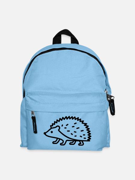 Igel - Kinder Rucksack - Hellblau