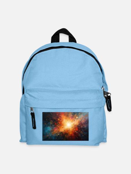 Kosmische Burst-Nebel-Explosion - Kinder Rucksack - Hellblau