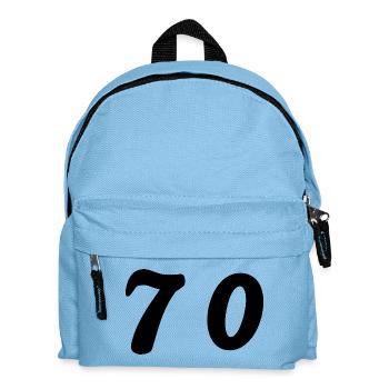 70. 70 ANS. 70e ANNIVERSAIRE. ANNIVERSAIRE 70 ANS. - Sac à dos Enfant - bleu clair - Devant