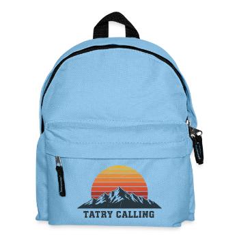Tatry ruft Retro Mountain Sunset Design - Kinder Rucksack - Hellblau - Vorne