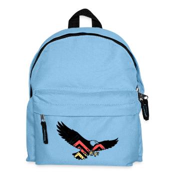 Adler Deutschland Fan Flagge - Kinder Rucksack - Hellblau - Vorne