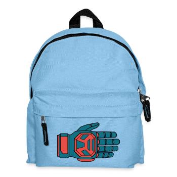 Safe Downhill Gloves BMX - Kids' Backpack - light blue - Front