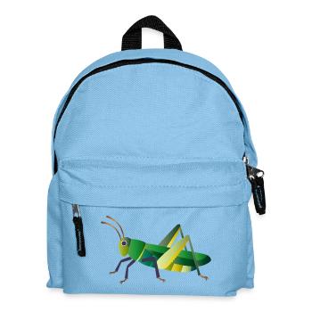 Green grasshopper nature style - Kids' Backpack - light blue - Front