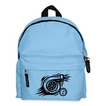 Turbo Boost Tuning Symbol - Kinder Rucksack - Hellblau - Vorne