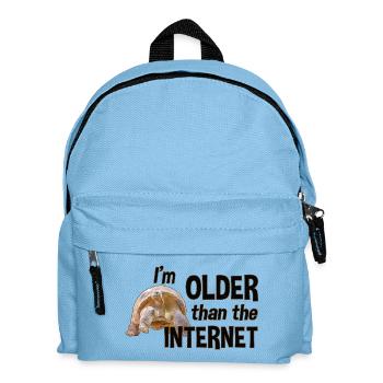 I’m older than the Internet - Schildkröte - Kinder Rucksack - Hellblau - Vorne