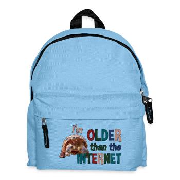 Je suis plus âgé qu’Internet - Tortue - Sac à dos Enfant - bleu clair - Devant