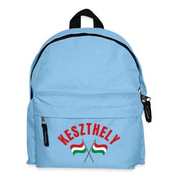 Keszthely Hungarian Flags  - Kids' Backpack - light blue - Front