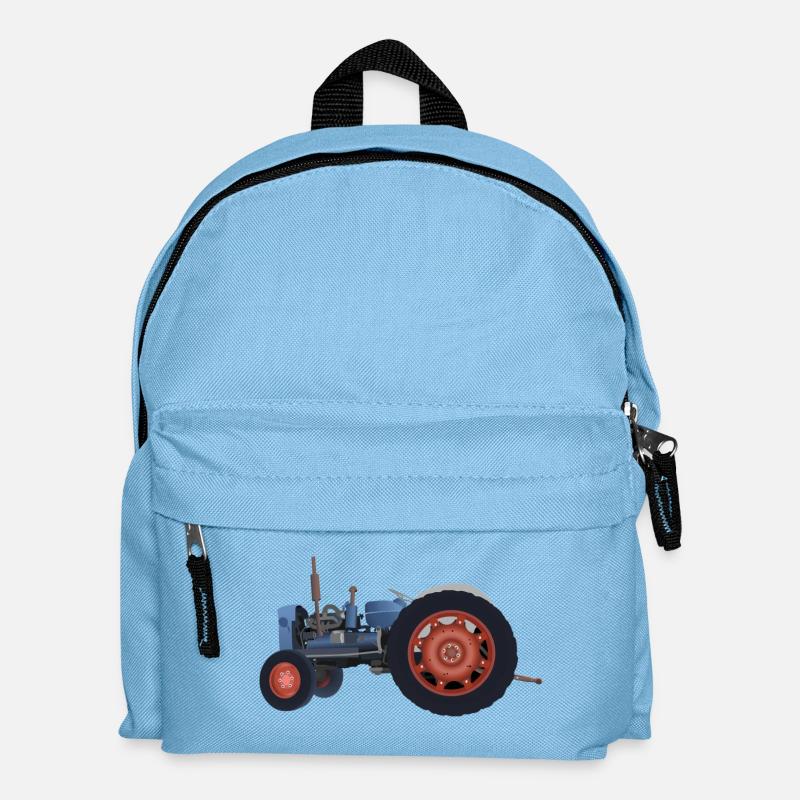 tractor - Kids' Backpack - light blue