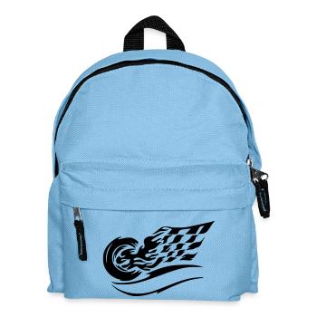 auto 1 - Kinder Rucksack - Hellblau - Vorne