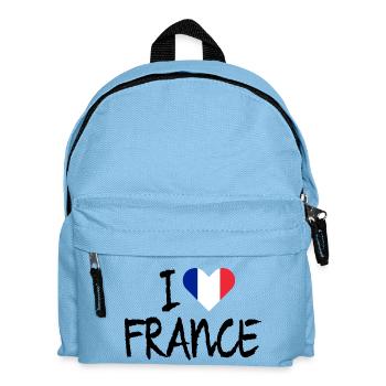 Frankreich - Kinder Rucksack - Hellblau - Vorne